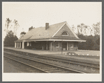 Railroad station used as WPA (Work Progress Administration) office. Cooperstown, New York. Otsego County, New York
