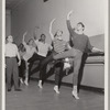 Pierre Vladimiroff conducting Men’s Class at the School of American Ballet (Roy Tobias, first at barre; Arthur Mitchell, third)