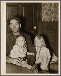 Ellery Shufelt with his children. Albany County, New York