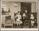 Ellery Shufelt with his children. Albany County, New York