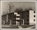 Greenbelt, Maryland. A model community planned by the Suburban Resettlement Division of the United States Resettlement Administration. Apartment house