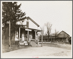 Post office and general store, abandoned hotel for lumber workers in the background. Chaneysville, Pennsylvania