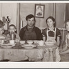 Part of the Valentine family at dinner. Bedford County, Pennsylvania