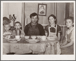 Part of the Valentine family at dinner. Bedford County, Pennsylvania