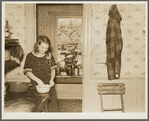 Mrs. Hugh Trumbull in her kitchen. Oswego County, New York