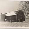 Barn on William Wallace's new farm. Near Pulaski, Oswego County, New York