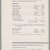 Agnes George de Mille presented by the Dance Theatre Series of the Y.M.H.A.
