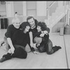 John Kander, Liza Minnelli, Fred Ebb and Chita Rivera during rehearsal for the stage production The Rink