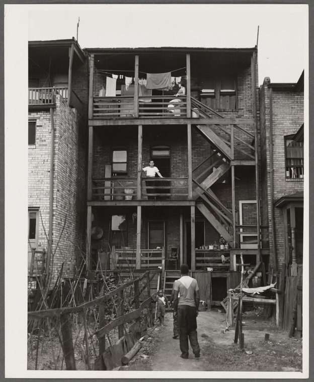 Slum tenant house in which both Negro and white families live. Midland ...