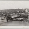Junction of the Allegheny and Monongahela Rivers to form the Ohio. Pittsburgh, Pennsylvania