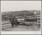 Junction of the Allegheny and Monongahela Rivers to form the Ohio. Pittsburgh, Pennsylvania
