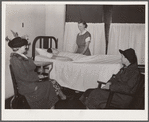 Relatives visiting a maternity case. Herrin Hospital (private). Herrin, Illinois