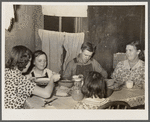 WPA (Works Progress Administration) worker and family at dinner. Zeigler, Illinois