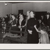 Praying during revival meeting. Pentecostal church, Cambria, Illinois
