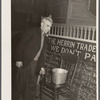 Miner getting a drink of water at local meeting of UMWA (United Mine Workers of America). Herrin, Illinois