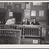 Officers of local of UMWA (United Mine Workers of America) at meeting. Herrin, Illinois