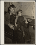 Coal miner now on relief, with son. Zeigler, Illinois