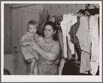 Mrs. Sampson with one of her ten children. Jefferson County, New York