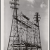 One of the substations supplying the enormous quantities of electric power needed in steel production. Clairton, Pennsylvania