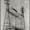One of the substations supplying the enormous quantities of electric power needed in steel production. Clairton, Pennsylvania