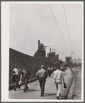 Change of shift at the steel plant. Aliquippa, Pennsylvania