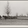 Farmers' wagons near community store. Southeast Missouri Farms. [New Madrid County]