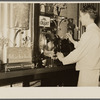 Bartender in Rainbow Room of Ly-Mar Hotel. Herrin, Illinois