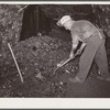 Hand loader. Before the introduction of machinery this method was used. Old Ben number eight mine. West Frankfort, Illinois