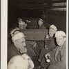 Underground at Old Ben number eight mine. These men are on a "man-trip" which goes three and half miles to the face of the coal