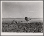 Plowing the prairie. Cascade County, Montana
