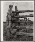 Detail of corral fence. Quarter Circle 'U' Ranch, Montana