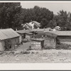 Bunkhouse, sheds and main house. Quarter Circle U Ranch, Montana