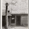 Entrance to mess hall. Quarter Circle 'U' Ranch, Montana