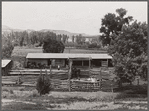 Corral and barn. Warren Brewster ranch, Montana