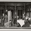 Tom Ewell, June Walker, Nydia Westman, John Call, Percy Waram and Jane Cowl in the stage production The Merchant of Yonkers