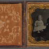 Portrait of Black Woman Holding White Child