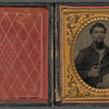 Portrait of Soldier Holding a Pistol