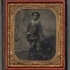 Portrait of Young Boy With Hat and Suit