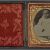 Portrait of Baby Sitting on a Woman's Lap