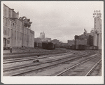 Railroad yards and flour mills. Minneapolis, Minnesota