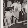 Hog auction. Central Iowa Fair, Marshalltown, Iowa