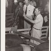Hog auction. Central Iowa Fair, Marshalltown, Iowa