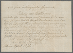 Testimonial regarding the Library's lock of Beethoven's hair