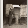 Unloading shelled corn at elevator. Grundy Center, Iowa. Farmers' cooperative elevator