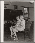 The two members of the fifth grade in Louis Slinker's one-room schoolhouse. Grundy County, Iowa