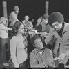 Marilyn Coleman, Glynn Turman, Dick Anthony Williams and ensemble in the stage production What the Wine Seller Buys