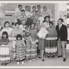 Maria Tallchief and John Kriza with members of the Osage tribe