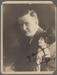 Autographed photograph of Julian Eltinge with inset image of him in costume