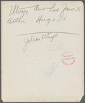 Julian Eltinge at home reading 