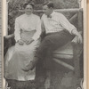 Julian Eltinge seated with his mother as published in Julian Eltinge Magazine and Beauty Hints